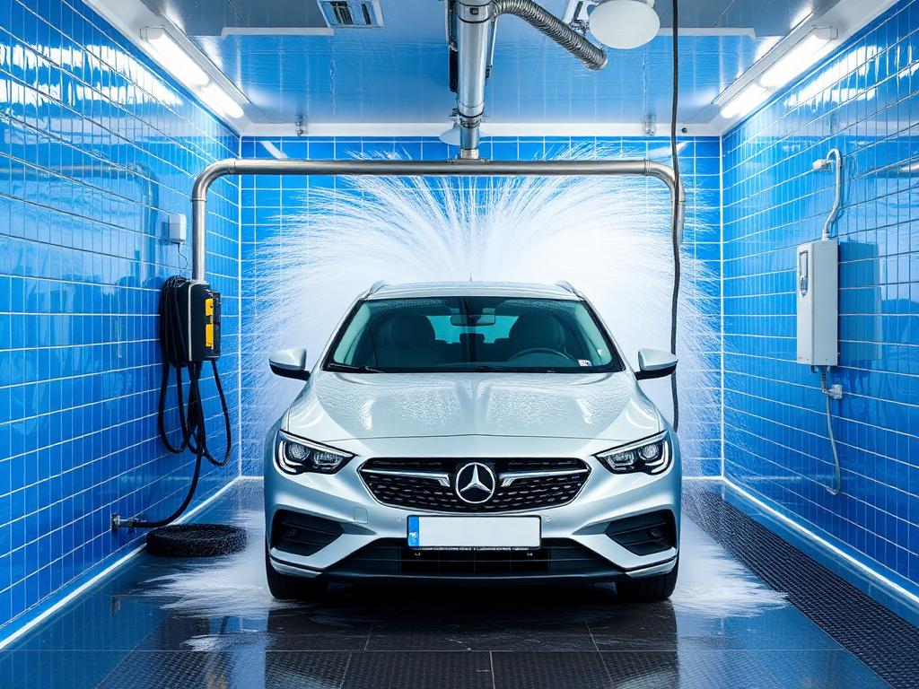 Self-serve car wash bay