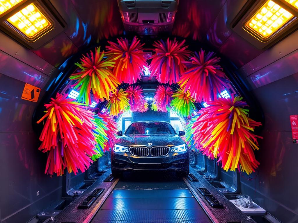 Automated tunnel car wash